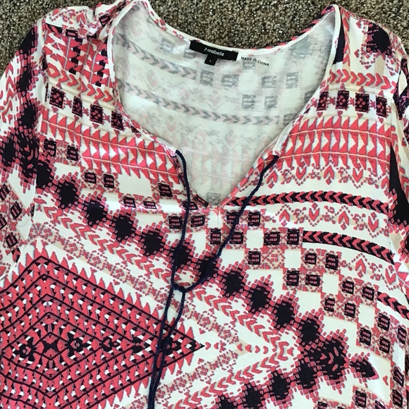 Annabelle Long Sleeve Tunic Dress Sz L - Picture 3 of 8